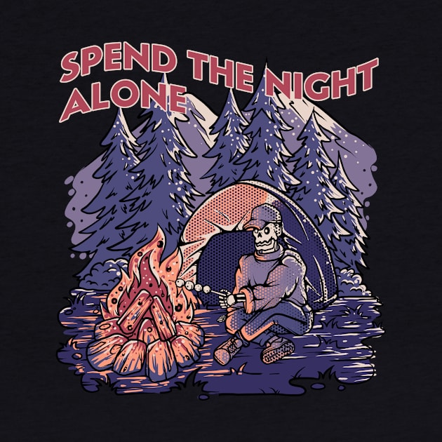 SPEND THE NIGHT ALONE by Feen Illustration Studio